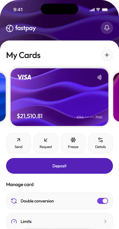 fastpay cards screen