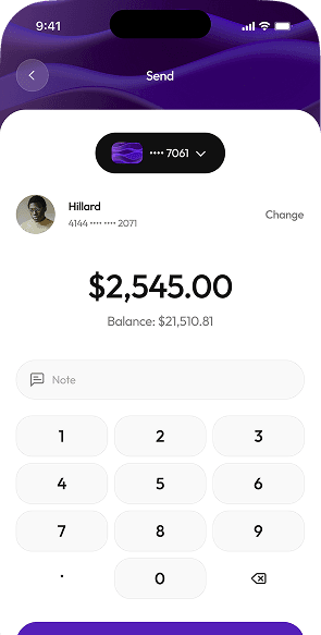fastpay send money screen